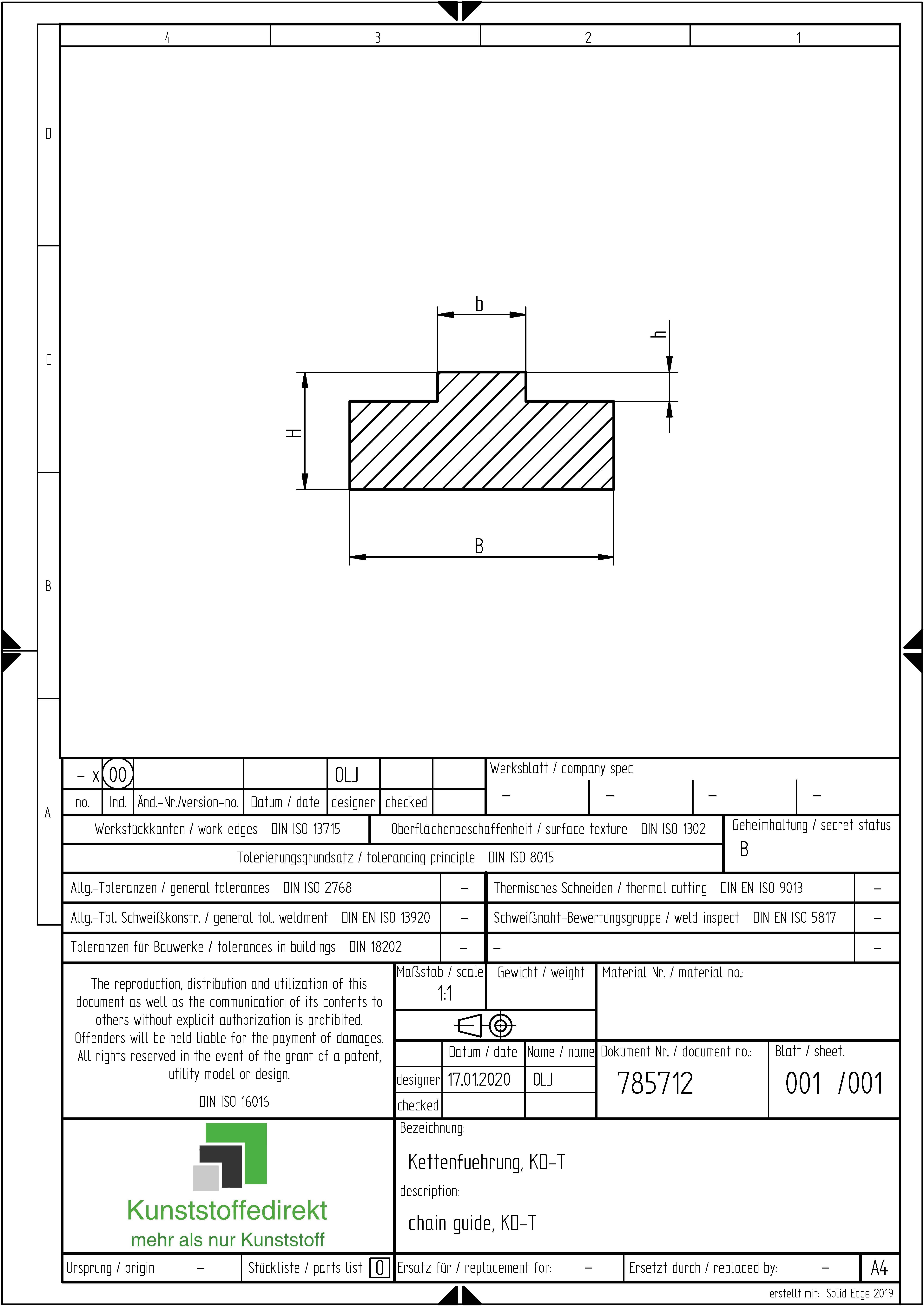 Kettenführung Typ KD-T-Simplex