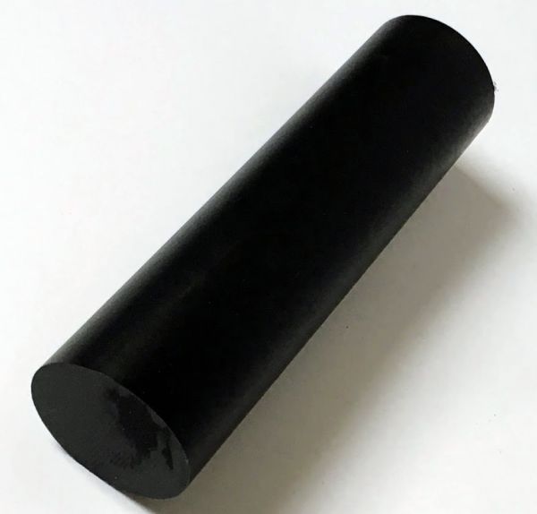Kunststoffrundstange aus PE1000 ( PE-UHMW) schwarz extrudiert
