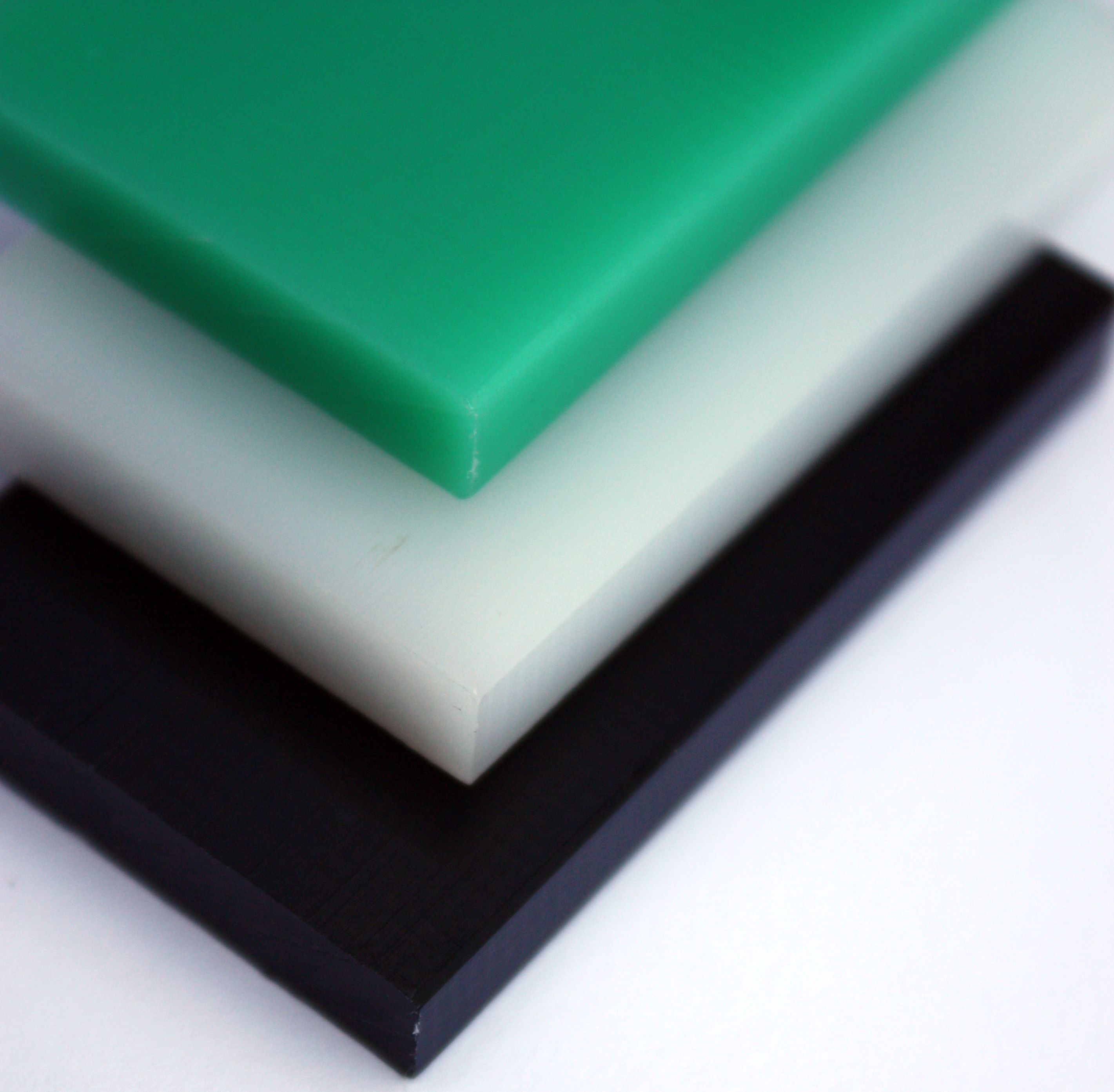 PE-UHMW AS Platte 1000 x 500 x 10 mm PE 1000 antistatisch Schwarz Polyethylen 